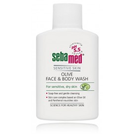 Sebamed Olive Face & Body Wash sejas un ķermeņa mazgāšanas līdzeklis bez ziepēm jutīgai un sausai ādai