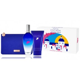 Escada Santorini Sunrise komplekts sievietēm (100 ml. EDT + 150 ml. ķermeņa losjons + kosmētikas maciņš)