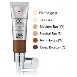 IT Cosmetics CC+ Color Correcting Full Coverage Cream SPF50+ многофункциональный цветокорректирующий крем для лица