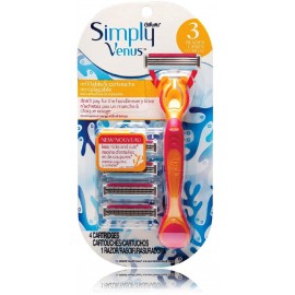 Gillette Simply Venus 3 бритва и 4 сменные головки