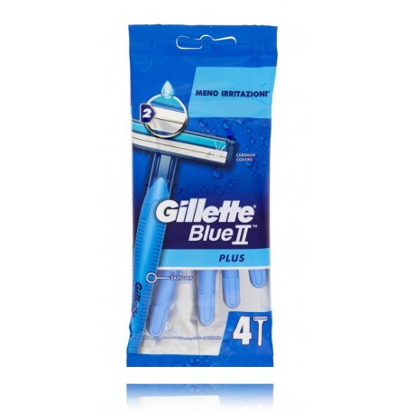 Gillette Blue II Plus vienreizējie skuvekļi
