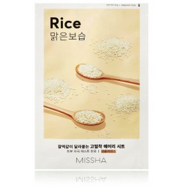 Missha Airy Fit Sheet Mask Rice lokšņu sejas maska ​​ar rīsu ekstraktu