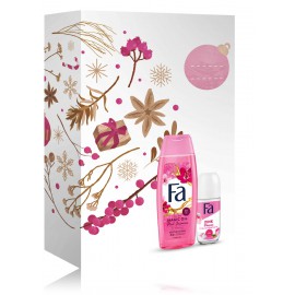 FA Pink komplekts sievietēm (50 ml. lodīšu antiperspirants + 250 ml. dušas želeja)