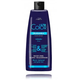 Joanna Ultra Color Hair Rinse Blue skalavimo priemonė šviesiems ir žiliems plaukams