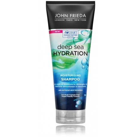 John Frieda Deep Sea Hydration Moisturising Shampoo mitrinošs šampūns sausiem un bojātiem matiem