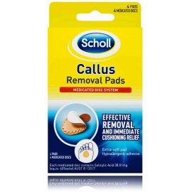 Scholl Callus Removal Pads plāksteri ar salicilskābi varžacīm