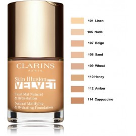 Clarins Skin Illusion Velvet Natural Matifying & Hydrating Foundation grima pamats