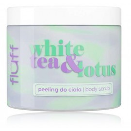 Fluff White Tea & Lotus Body Scrub ķermeņa skrubis ar cukuru