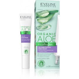 Eveline Organic Aloe + Collagen Reducing Liquid Eye Pads уменьшающий отек гель для глаз