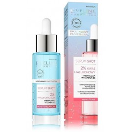 Eveline Serum Shot 2% Hyaluronic Acid mitrinošs sejas serums