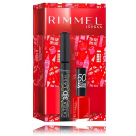 Rimmel Set komplekts sievietēm (8 ml skropstu tuša + 12 ml nagu laka)