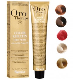Fanola Oro Therapy Oro Puro Color Keratin Gold & Argan Oil Permanent Coloring Cream крем-краска для волос без аммиака