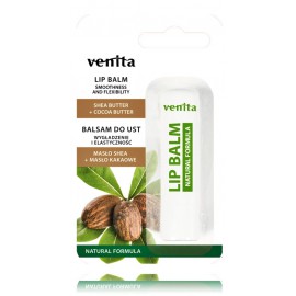 VENITA Lip Balm Shea Butter + Cacao Butter izlīdzinošs lūpu balzams