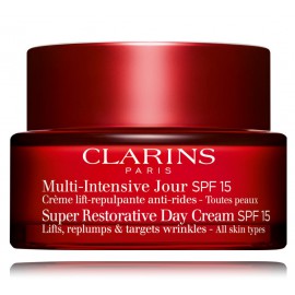 Clarins Multi-Intensive Jour Super Restorative Day Cream SPF15 atjaunojošs un pretnovecošanas dienas krēms sejai