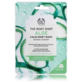 The Body Shop Aloe Calm Sheet Mask успокаивающая тканевая маска для лица с алоэ вера для сухой и чувствительной кожи