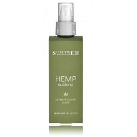 Selective Professional Hemp Sublime Finest Luxury Oil mitrinošs serums sausiem matiem ar kaņepju sēklu eļļu