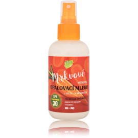 Vivaco Bio Carrot Natural Sun SPF30 лосьон для загара с экстрактом моркови, способствующий более быстрому загару