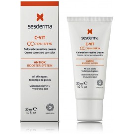 Sesderma C-VIT CC Cream SPF15 krāsu koriģējošs sejas krēms