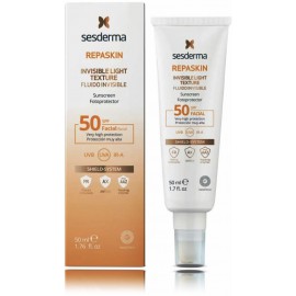 Sesderma Repaskin Invisible Light Texture Facial Sunscreen SPF 50 aizsargājošs saules aizsargfluīds sejai