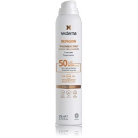 Sesderma Repaskin Transparent Spray SPF 50+ saules aizsardzības ķermeņa aerosols