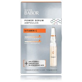 Babor Doctor Babor Power Serum Ampoules Vitamin C 20% pretgrumbu sejas izgaismojošas ampulas ar C vitamīnu