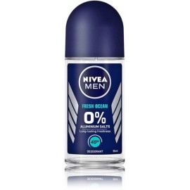 Nivea Men Fresh Ocean Deodorant rullveida antiperspirants vīriešiem bez alumīnija sāļiem