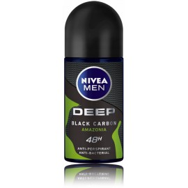 Nivea Men Deep Black Carbon Amazonia rullveida antiperspirants vīriešiem ar aktivēto ogli