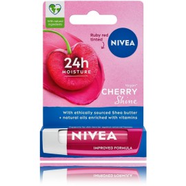 Nivea 24H Moisture Cherry Shine lūpu balzams