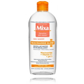 Mixa Sensitive Niacinamide Glow Micellar Water мицеллярная вода для уставшей, серой кожи