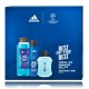 Adidas UEFA Champions League Dare Edition komplekts sievietēm (100 ml. EDP + ķermeņa losjons 100 ml. + dušas želeja 100 ml.)