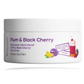 Nacomi Plum & Black Cherry Body Butter ķermeņa sviests