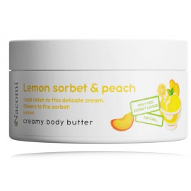 Nacomi Peach & Lemon Sorbet Body Butter ķermeņa sviests