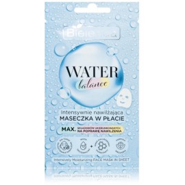 Bielenda Water Balance Moisturizing Sheet Mask mitrinoša lokšņu sejas maska