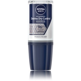 Nivea Men Derma Dry Control Maximum 96H rullējamais antiperspirants vīriešiem