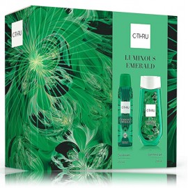 C-Thru Luminous Emerald komplekts sievietēm (150 ml izsmidzināms dezodorants + 250 ml dušas želeja)