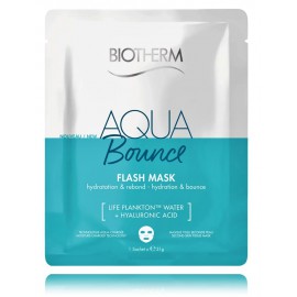 Biotherm Aqua Bounce Flash Mask Hydration & Rebond mitrinoša lokšņu maska ​​sejai