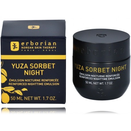 Erborian Yuza Sorbet Reinforced Nighttime Emulsion nakts emulsija sausai sejas ādai