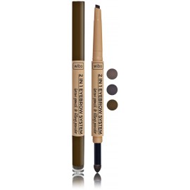 Wibo 2 In 1 Eyebrow System - Brow Pencil And Filling Powder карандаш для бровей и губка