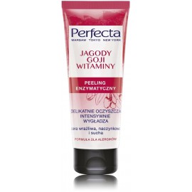 Perfecta Goji Berries & Vitamin Peeling fermentatīvs sejas skrubis jutīgai, sausai ādai ar noslieci uz kuperozi