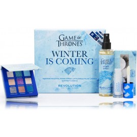 Makeup Revolution Revolution Game Of Thrones Winter Is Coming komplekts (acu ēnas + sprejs + spīdums + skropstas)