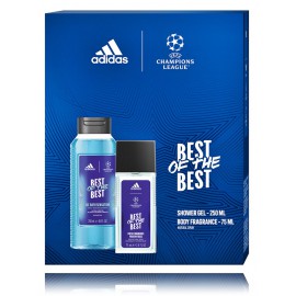 Adidas UEFA Champions League Best Of The Best komplekts vīriešiem (75 ml. aromatizēts dezodorants + 250 ml. dušas želeja)