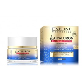 Eveline Bio Hyaluron 3x Retinol System Day/Night Lifting Cream 50+ pakeliantis veido kremas brandžiai odai
