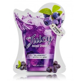 Holika Holika Blueberry Juicy Mask Sheet Energizing uzmundrinoša lokšņu sejas maska