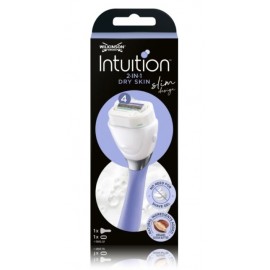 Wilkinson Sword Intuition Dry Skin 2-in-1 Slim Design skuveklis ar ziepēm