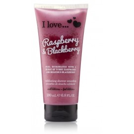 I Love Raspberry & Blackberry Exfoliating Shower Smoothie ķermeņa skrubis