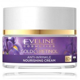 Eveline Gold & Retinol Anti-Wrinkle Nourishing Cream 60+ barojošs pretgrumbu sejas krēms