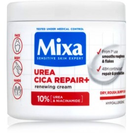 Mixa Urea Cica Repair+ Regenerating Cream atjaunojošs sejas un ķermeņa krēms sausai un raupjai ādai