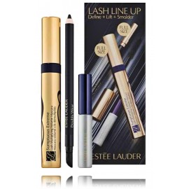 Estée Lauder Lash Line Up komplekts sievietēm (1,1 g acu zīmulis + 8 ml skropstu tuša + 5 ml uzacu gēls)