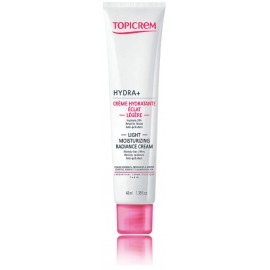 Topicrem Hydra+ Light Moisturizing Radiance viegls, mitrinošs sejas krēms jutīgai, normālai un kombinētai ādai