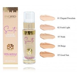 Ingrid Sauté Serum & Foundation šķidrais grima pamats ar serumu